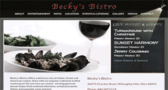 Desktop Screenshot of beckysbistro.com